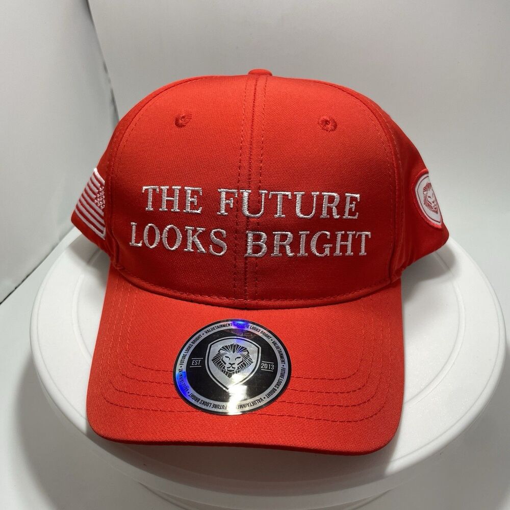 Lot of 2 Valuetainment "The Future Looks Bright" White Election Snapback Hat - Picture 9 of 15